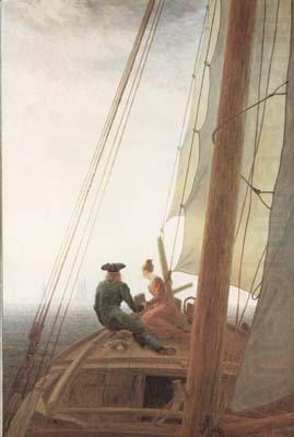 Caspar David Friedrich On the Sail-boat (mk10) china oil painting image
